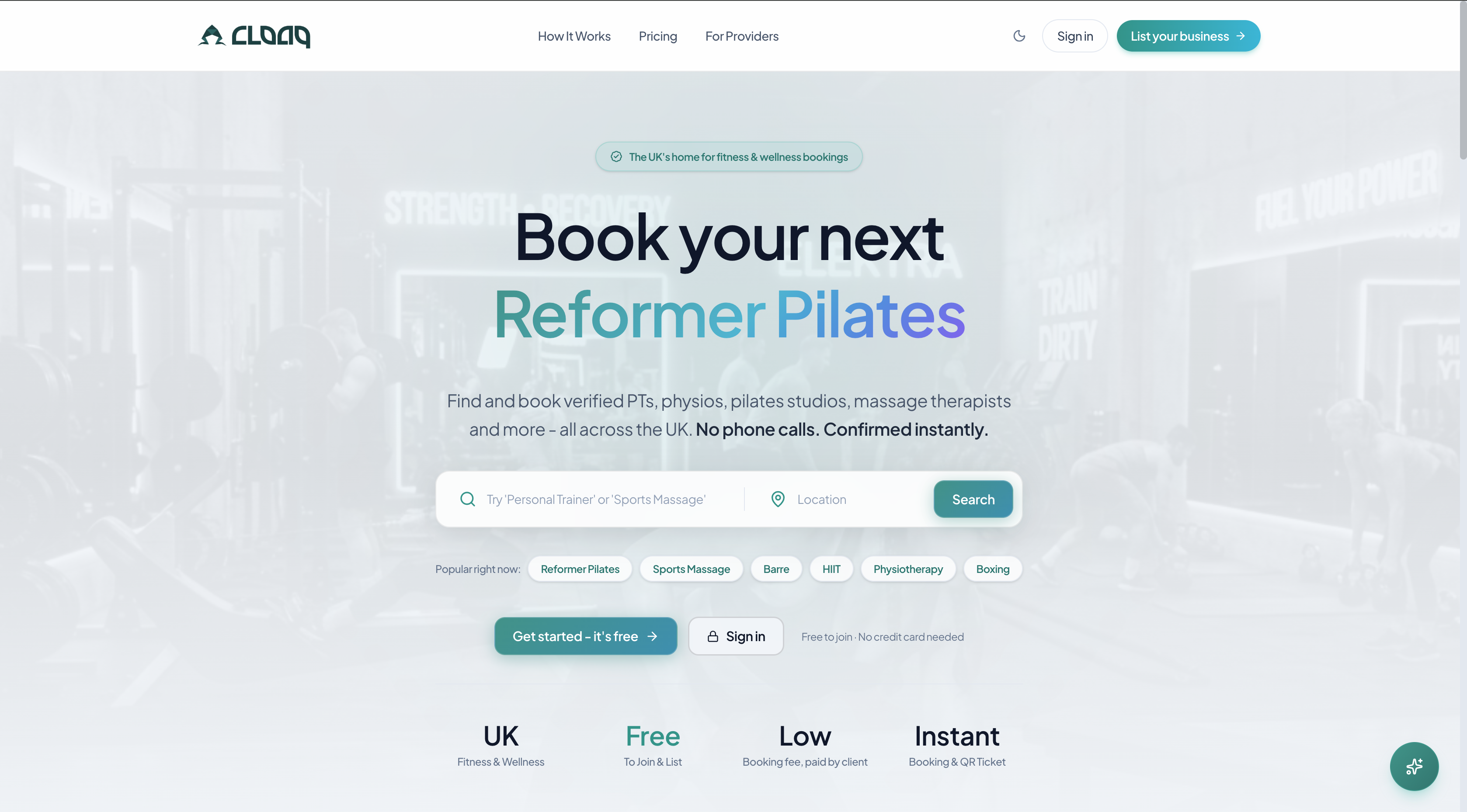Cloaq app screenshot